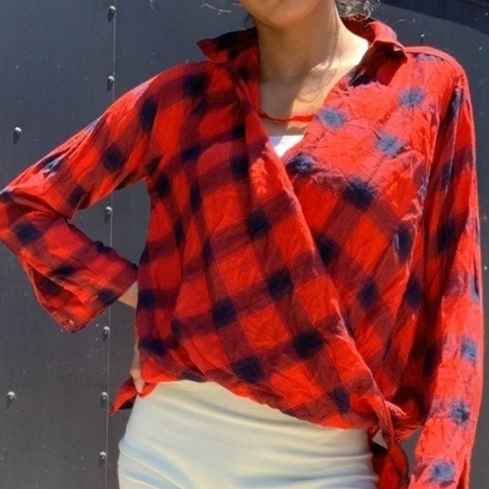 Hollister Flannel Blouse